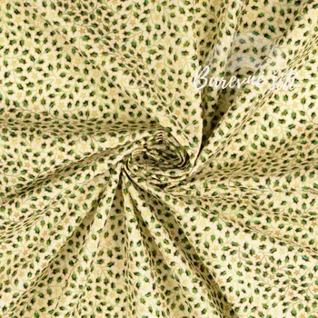 Vánoční plátno Cesmína a hvězdičky na ecru (E) (100% prémiové plátno)