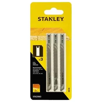 Stanley Příslušenství - Sada pilových plátků na dřevo, délka 100 mm, 3 ks STA23063-XJ