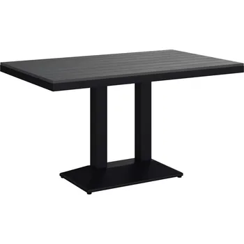 Zahradní stůl Tmavě šedý zahradní stůl Avon 130 x 80 80 x 72 x 130 kov, polywood