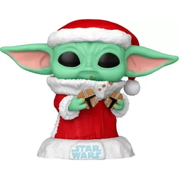 Figurka Funko POP! Star Wars - Grogu (Baby Yoda) s Vánoční Sušenkou Sběratelská Vinylová Figurka
