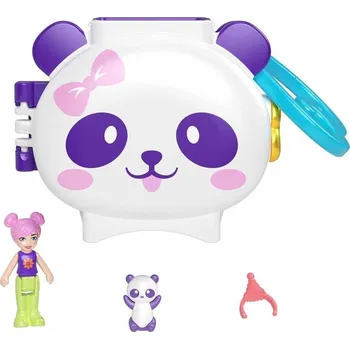 Panenka Mattel Polly Pocket Mini - Kompaktní herní sada Panda (HRD38)