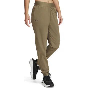 Dámské tepláky na volný čas Under Armour RIVAL HI RISE WOVEN PANTS W hnědé 1382727-251 - M | UK 7 | US 9,5