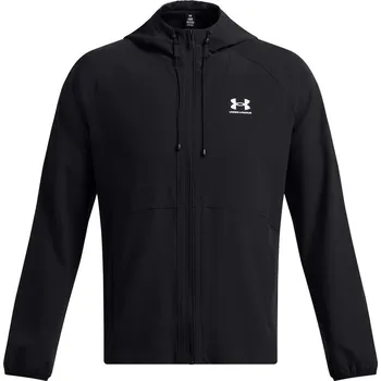 Pánská casual bunda Pánská sportovní bunda Under Armour VIBE WOVEN JACKET černá 6003001-001 - XXL | UK 12 | US 13