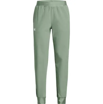 Dětské tepláky na volný čas Under Armour RIVAL WOVEN JOGGERS K zelené 1384207-348 - YXL | UK 11,5K | US 12C