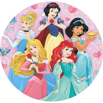 Koberec Disney Kruhový koberec ⌀120cm - Princezny