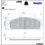 Sada brzdových destiček, kotoučová brzda DELPHI LP29