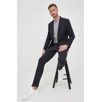 Pánský oblek Oblek Lindbergh tmavomodrá barva 30.61040.NAVY 59X, vel. 44