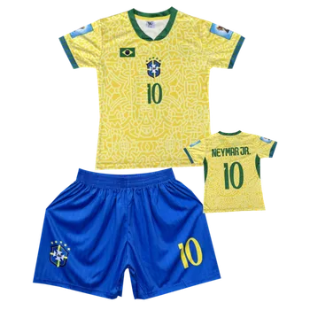 Numberoplus Dětský fotbalový dres Komplet - Neymar JR10 Velikost: 11 roků (vel.140)