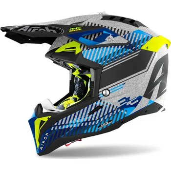 Helma na motorku přilba AVIATOR 3.0 Wave, AIROH (stříbrná/chrom) 2022