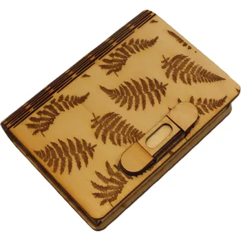 Dary dřeva Dřevěná knížka na dárky - kapradiny