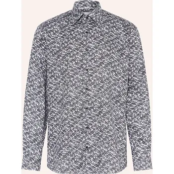 Pánská košile Eterna Pánská Košile Comfort Fit, černá / bílá, 41