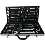 Očkoploché kloubové klíče s ráčnou, 6 - 32 mm, sada 22 kusů, v kufříku