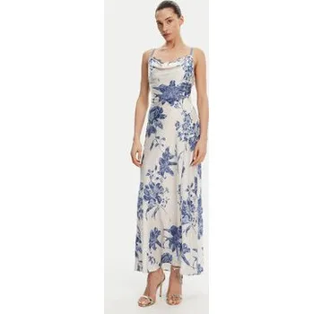 Dámské šaty Guess Večerní šaty W5GT10 WF1T2 Écru Slim Fit XXL