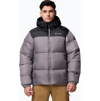 Pánská bunda Pánská zateplená bunda Columbia Puffect II Hooded city grey/black