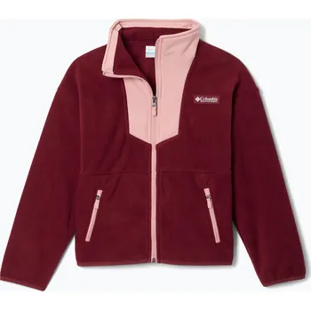 Chlapecká mikina Dětská fleecová mikina Columbia Sequoia Grove Full Zip Fleece rich wine/eraser pink