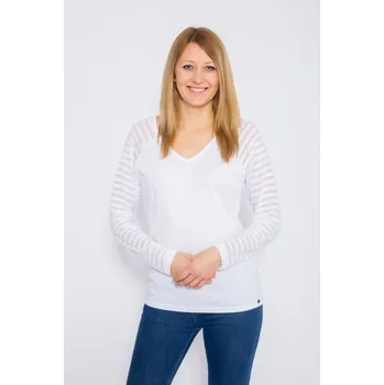 Pánské tričko Tričko dlouhý rukáv HVEZDA bílá M