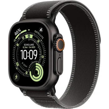 Chytré hodinky Apple Watch 49/46/45/44mm černý/uhlový Trailový tah M/L černý titan