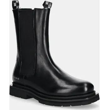 Pánské tenisky Kožené kotníkové boty Steve Madden Highflyer pánské, černá barva, SM12000791 SM12000791.017 99X, EUR 43