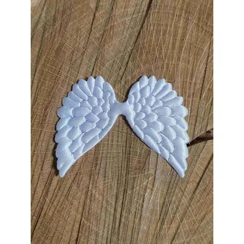 Nášivka Saténová aplikace andělská křídla barva bílá