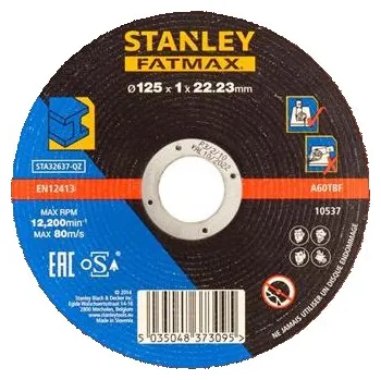 Brusný kotouč Stanley Řezný kotouč na kov O 125 x 22,2 mm, tl. 1,0 mm