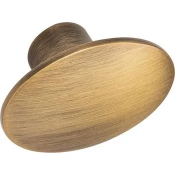 Nábytková knopka Dome 50x36 mm, zinkový tlakový odlitek, mosaz antik