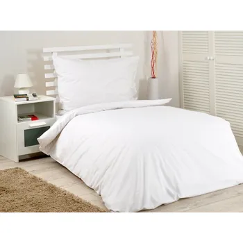 Povlečení Bavlněné povlečení bílé na knoflíky