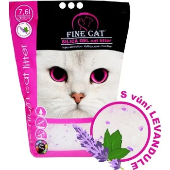 Podestýlka pro kočku FINE CAT stelivo Silica-gel LEVANDULE 7,6litru / 3,3kg