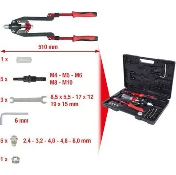 Dílna Kleště na slepé nýty-sada KS TOOLS 150.9630