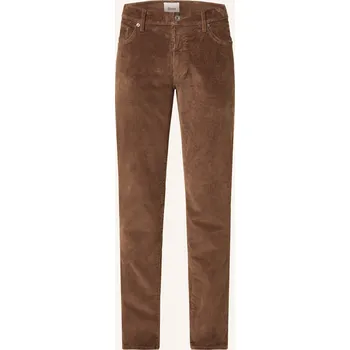 Pánské kalhoty Brax Pánské Manšestrové Kalhoty Cadiz Straight Fit, hnědá, 31