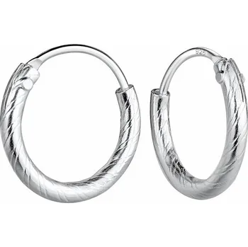 Náušnice 33230 Stříbrné 12 mm kruhy TWISTED 1,2 cm, 0,79 g
