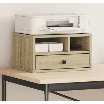 Držák monitoru vidaXL Stojan na tiskárnu 40 x 32 x 22,5 cm kompozitní dřevo [840605] Barva: dub sonoma