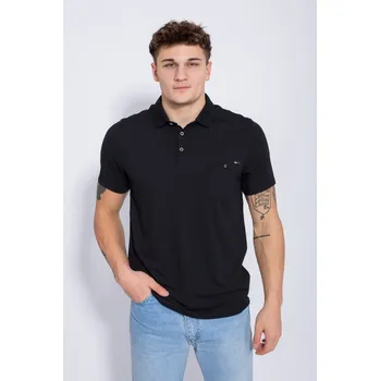 Pánská košile Polokošile krátký rukáv HIGOR černá XL