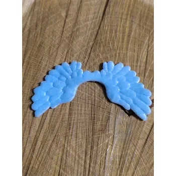 Nášivka Plyšová aplikace andělská křídla barva modrá světlá