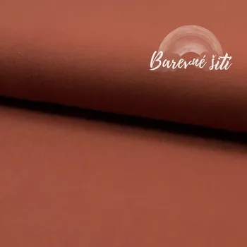 Bambusový úplet Cihlová (E) (Měkké a hebké bambusové úplety)