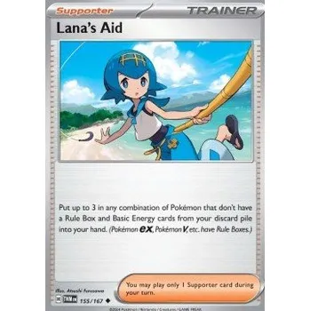 Volný čas Pokémon TWM 155/167 Lana's Aid - Twilight Masquerade Stav: Near Mint, Verze: NORMAL