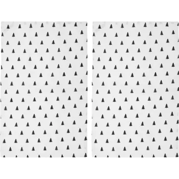 Utěrka Eulenschnitt Lněná utěrka Fir Trees – set 2 ks