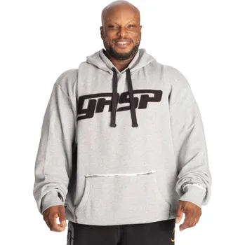 Pánská mikina Gasp HOOD SWEATER LIGHT GREY MELANGE – mikina s kapucí Gasp světle šedá Velikost: S