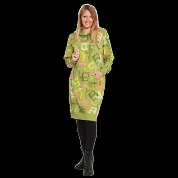 Dámské šaty Mikinové šaty BUDOKA zelená S