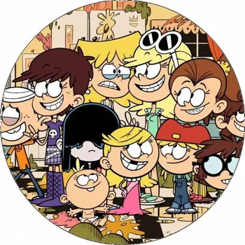 Jedlá dekorace na dort Jedlý papír Loud House velká rodina 19,5 cm