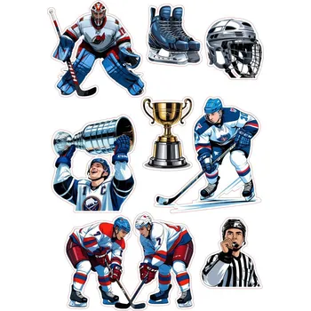 Jedlá dekorace na dort HOKEJ_121 Materiál: Jedlý papír