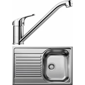 Nerezový dřez Blanco SET 04-A 25 Tipo 45 S Compact Přírodní lesk + Daras Chrom