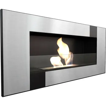 Krbová kamna Závěsný krb na bioethanol DELTA 2 QUBE TÜV s prosklením DELTA2/CZARNY/QUBE/TUV/PRZESZ