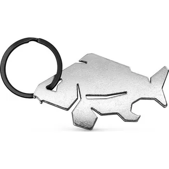 Módní doplněk Delphin Key Chain/Bottle Opener CARPENER Silver Lodní klíčenka