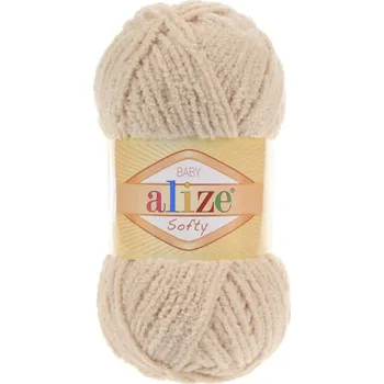 Příze Alize Softy 310 - med (žinylková příze, na hračky)