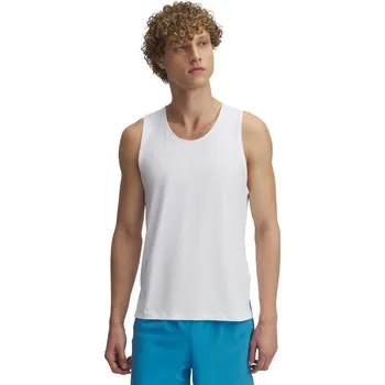 Pánské tílko Pánské funkční tílko Under Armour LAUNCH ELITE SINGLET bílé 1389800-100 - S | UK 11 | US 12