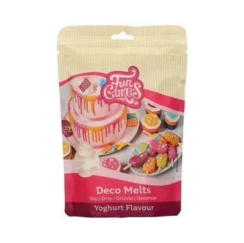 Snadno rozpustná poleva v peckách 250g Yogurtová - FunCakes