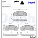 Sada brzdových destiček, kotoučová brzda DELPHI LP1671