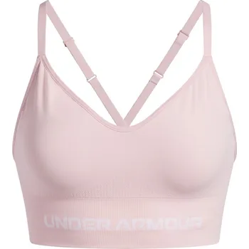 Podprsenka Dámská sportovní podprsenka s výztuží Under Armour VANISH SEAMLESS LOW BRA W růžová 1384417-647 - XL | UK 11,5 | US 12,5