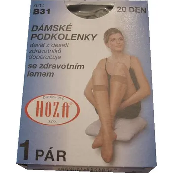 Dámské ponožky xcena Podkolenky slionové černé se zdravotním lemem