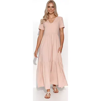 Dámské šaty Denní šaty M549 tělové - Makadamia 40/L